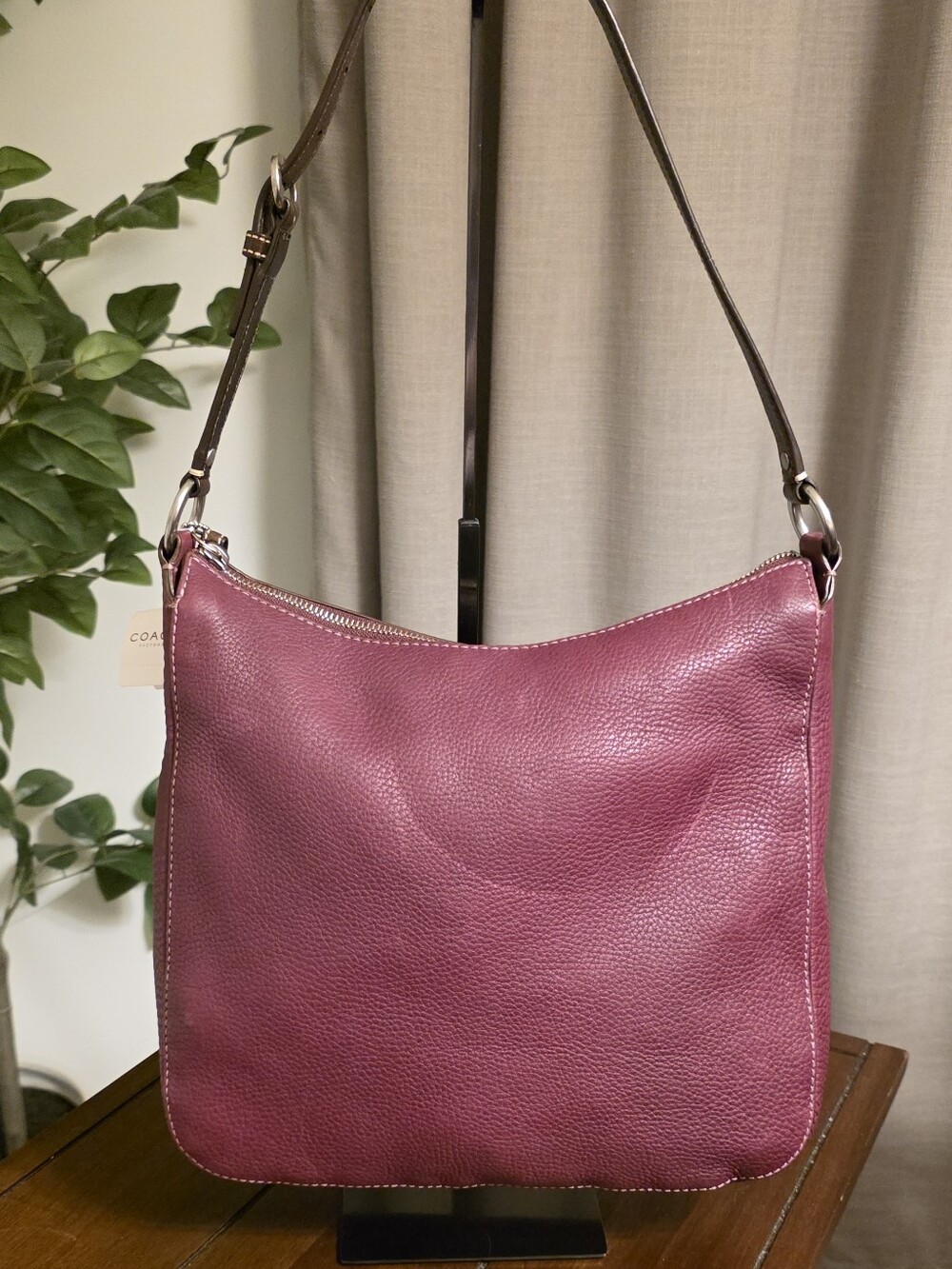 Coach NWT Chelsea Plum Soft Milled Leather F10891 - Picture 6 of 9